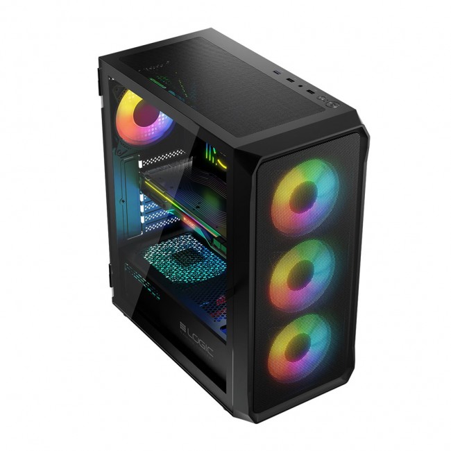 Logic PORTOS ARGB MINIDI USB 3.0 Case Black