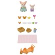 Sylvanian Families Sunny Picnic Set -Fennec Fox Sister & Baby