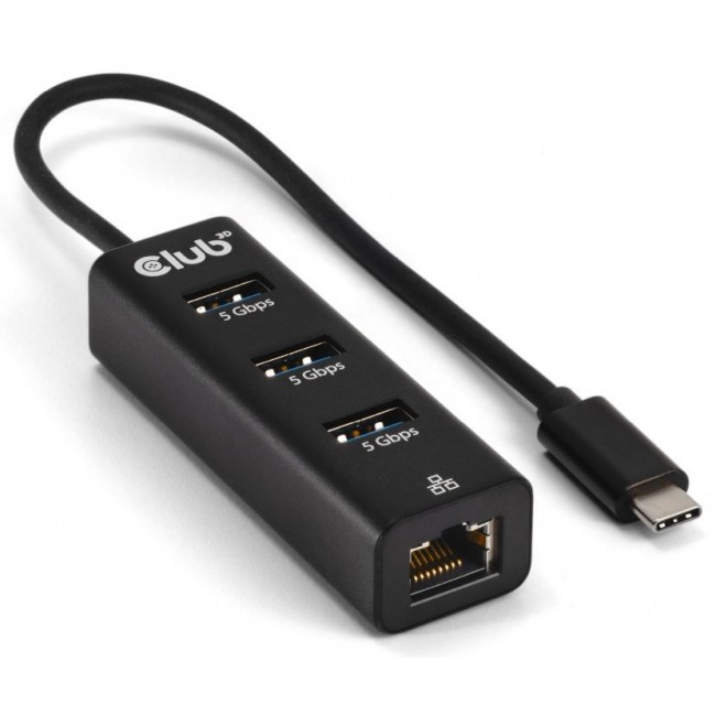 CLUB3D CSV-1549 interface hub USB Type-C 5000 Mbit/s Black CLUB3D CSV-1549 interface hub USB Type-C 5000 Mbit/s Black