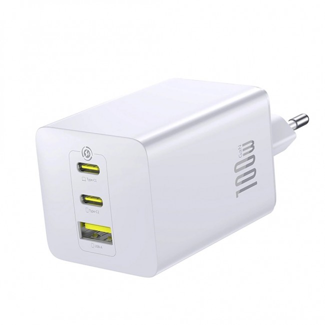 Baseus EnerFill FE11 PD QC 100 W Wall Charger White Baseus EnerFill FE11 PD QC 100 W Wall Charger White