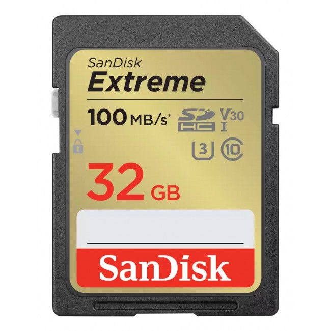 SanDisk Extreme 32 GB UHS-I Class 10 SDXC Memory Card