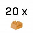 Lindy 47898 port blocker RJ-45 Orange Acrylonitrile butadiene styrene (ABS) 20 pc(s)