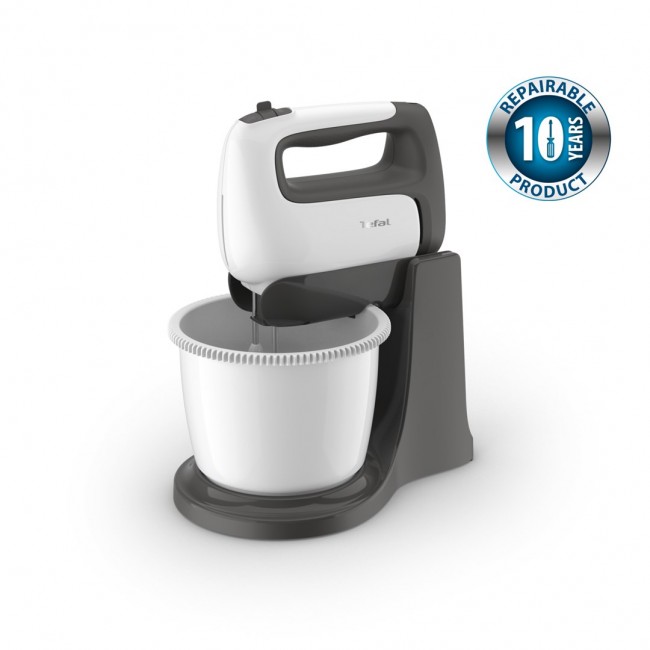 Tefal Prep'Mix+ HT4641 Stand mixer 500 W Grey, White