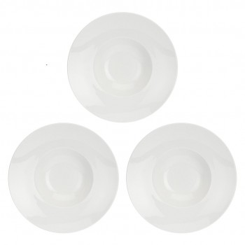 Set of 3 Convivio Salad Bowls - White, 26.5 cm