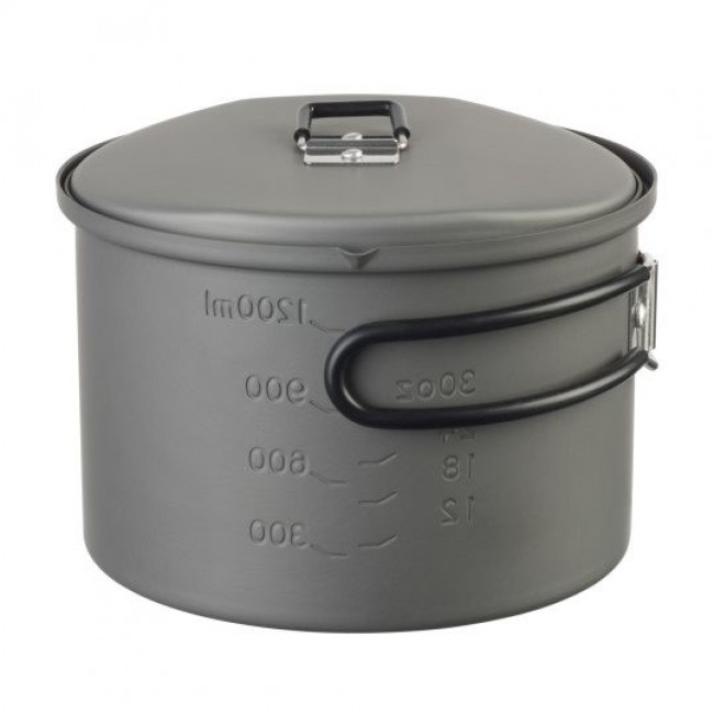 ESBIT PT1600HA camping cookware Pot 1.6 L Aluminium, Black ESBIT PT1600HA camping cookware Pot 1.6 L Aluminium, Black
