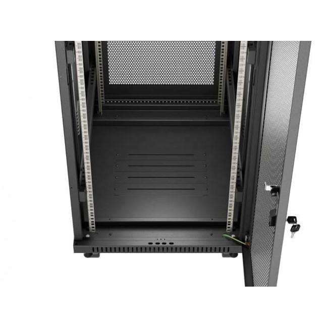Lanberg FF01-6824-23BL rack cabinet 24U Freestanding rack Black