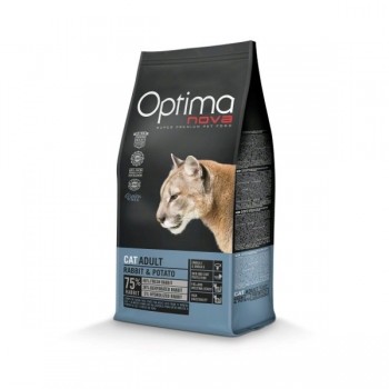 OPTIMANOVA Cat Adult Rabbit and Potatoes - dry cat food - 2kg