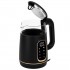 Adler D 1305 BG electric kettle 1.7 L 2200 W Black, Transparent, Gold