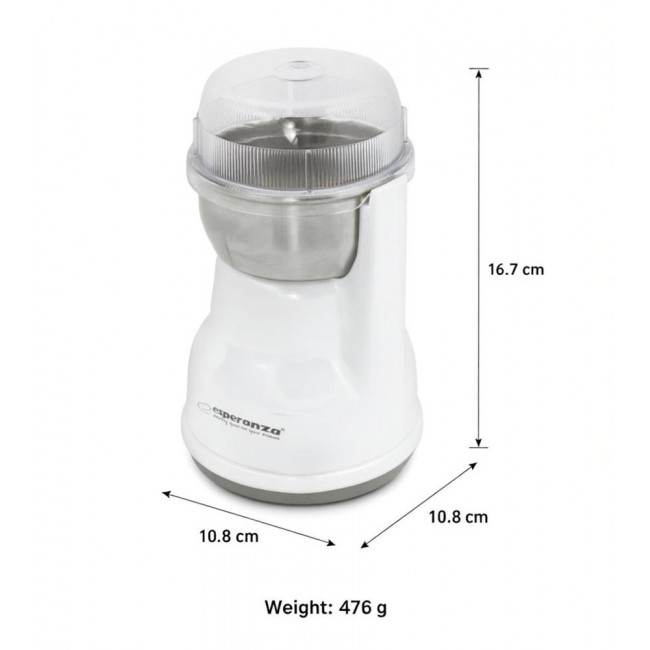 Esperanza EKC002W coffee grinder 160 W White