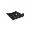 ICY BOX IB-HUB1417-i3 Black