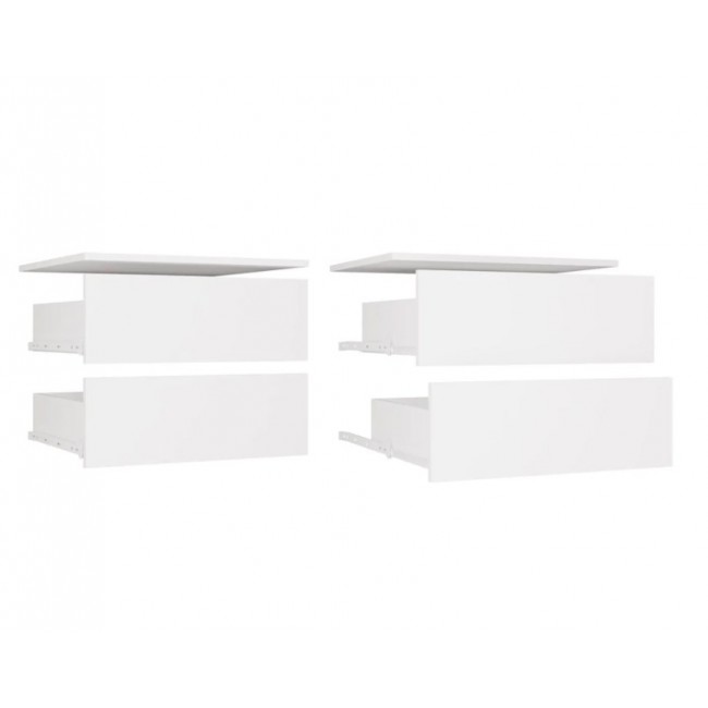 OPENO 2SZ Drawer Unit, 2 Drawers, WHITE, for the Wardrobe, for the Bedroom