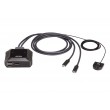 ATEN 2-Port USB-C 4K DisplayPort KVM Switch with Remote Port Selector ATEN 2-Port USB-C 4K DisplayPort KVM Switch with Remote Port Selector