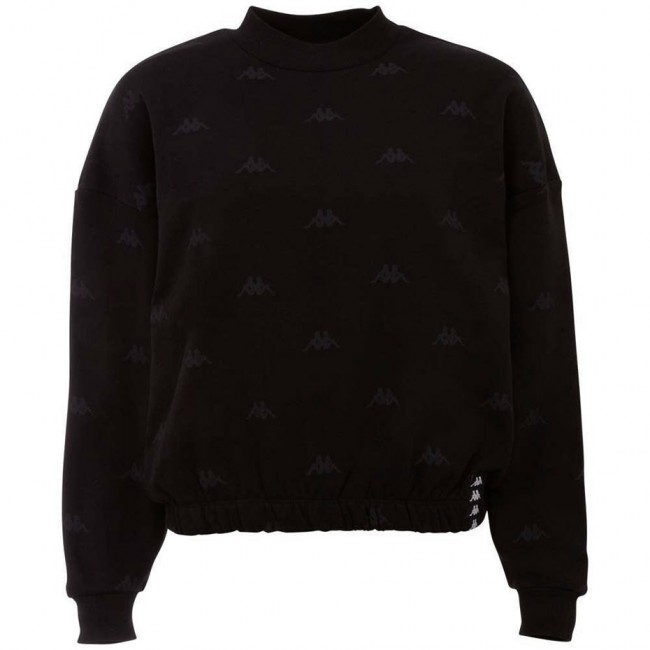Kappa Ignara Women's Sweatshirt Black 309091 19-4006 M Kappa Ignara Women's Sweatshirt Black 309091 19-4006 M
