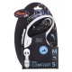 Flexi New Comfort M Tape 5 m Black Dog Retractable lead Flexi New Comfort M Tape 5 m Black Dog Retractable lead