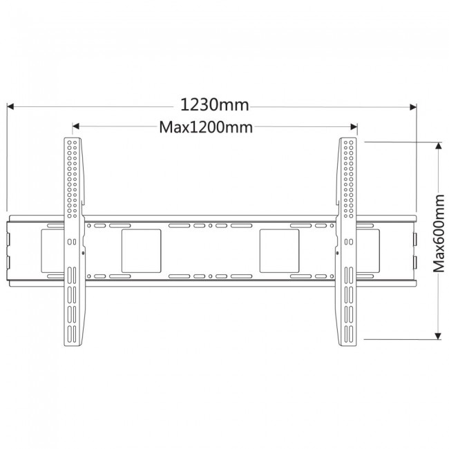 LED/LCD TV Wall Mount 55-100 inch 150kg Slim 36mm Techly LED/LCD TV Wall Mount 55-100 inch 150kg Slim 36mm Techly