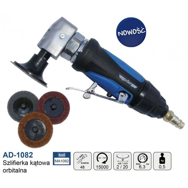 ADLER PNEUMATIC ORBITAL ANGLE GRINDER AD-1082 / ADLER