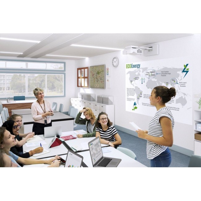 Epson EB-770Fi data projector Ultra short throw projector 4100 ANSI lumens 3LCD 1080p (1920x1080) White