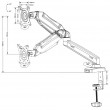 Maclean MC-860 monitor mount / stand 68.6 cm (27