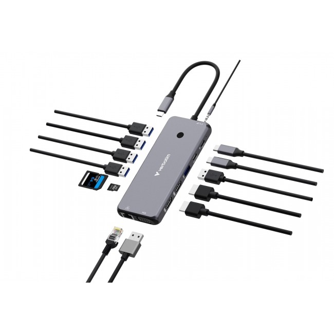 Verbatim CMH-14 USB Type-C 5000 Mbit/s Silver Verbatim CMH-14 USB Type-C 5000 Mbit/s Silver