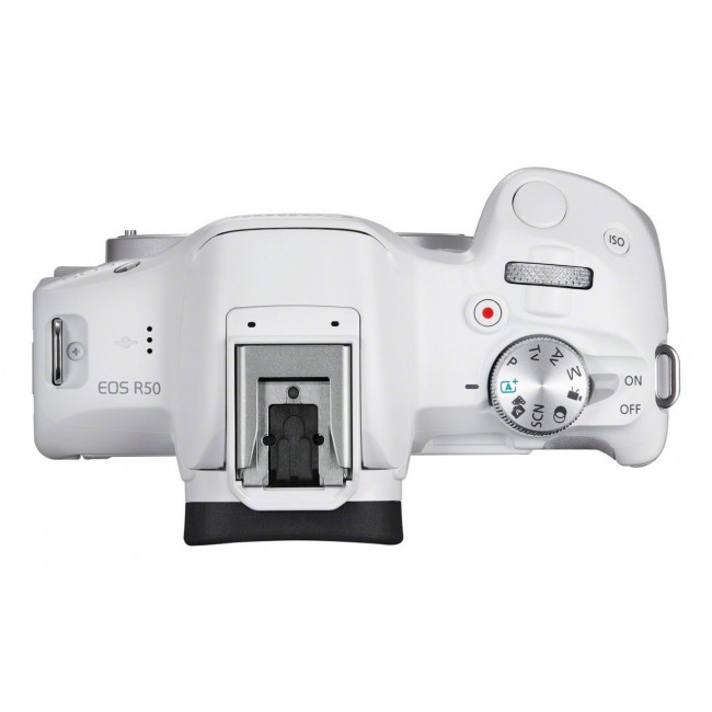 Canon EOS R50, White + RF-S 18-45mm F4.5-6.3 IS STM Kit MILC 24.2 MP CMOS 6000 x 4000 pixels