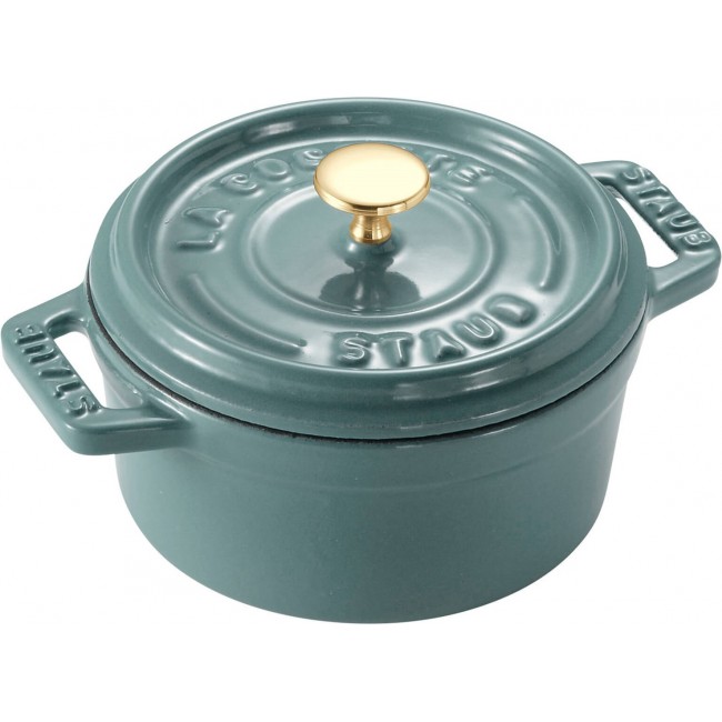 STAUB MINI COCOTTE Mini garnek eliwny okrąg y 250 ml, eukaliptusowy