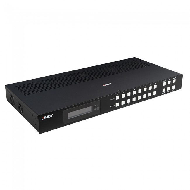 Lindy 38435 matrix switcher AV matrix switcher Built-in display