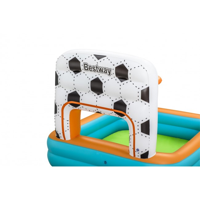 Bestway Kick N Swish 3-in-1 Multi-Use Inflatable Ball Pit with 18 Play Balls