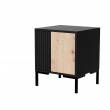Cama Bedside table 2pc MERCI 44x40x52.5 black/oak artisan Cama Bedside table 2pc MERCI 44x40x52.5 black/oak artisan