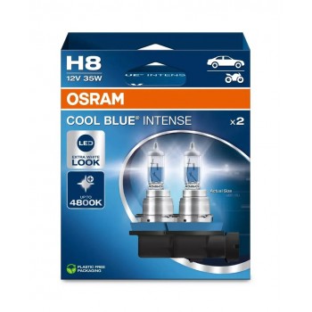 Bulb (Set of 2) H8 12V 35W PGJ19-1 Cool Blue Intense NextGen 5000K
