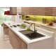 Granite sink with 1-bowl faucet with drainer Granite sink with 1-bowl faucet with drainer
