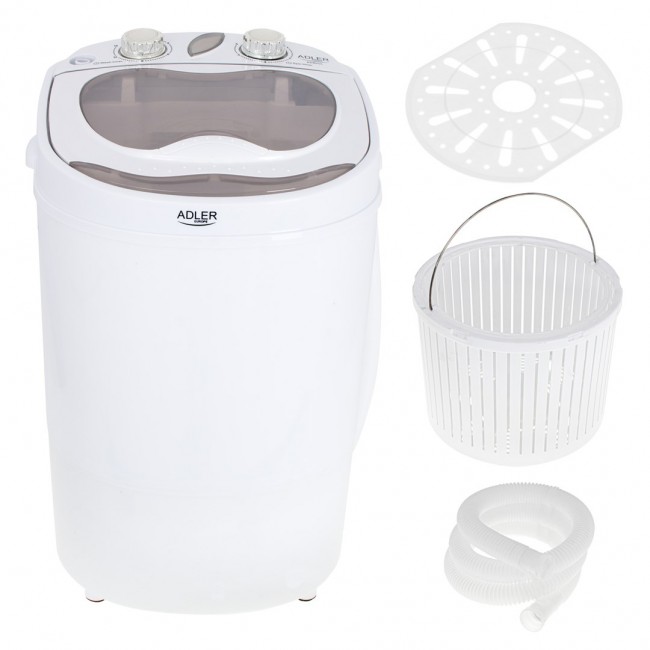 Adler AD 8055 washing machine Top-load 3 kg Cream, White Adler AD 8055 washing machine Top-load 3 kg Cream, White