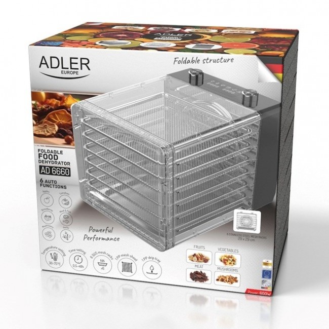 Adler AD 6660 Mushroom and fruit dryer Adler AD 6660 Mushroom and fruit dryer