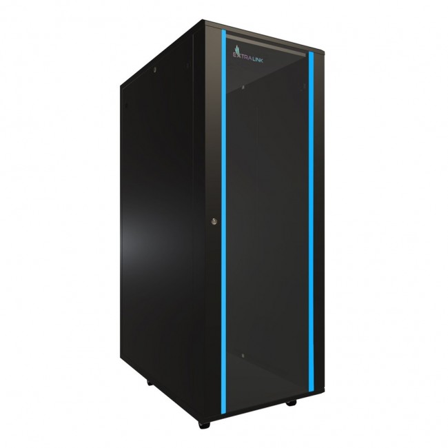 Extralink Rackmount cabinet 37U 600x1000 Black standing