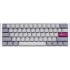Ducky One 3 Mist Grey Mini Gaming Keyboard, RGB LED - MX-Red
