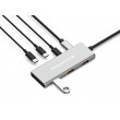 Conceptronic HUBBIES17G interface hub USB 3.2 Gen 2 (3.1 Gen 2) Type-C 10000 Mbit/s Grey