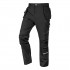 Spodnie robocze Mix&Match, 4 way stretch, z kaburami, Cordura, czarne, rozmiar M