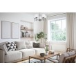 Classic chandelier pendant ceiling lamp Activejet MIRA Chrome 5xE27 for living room