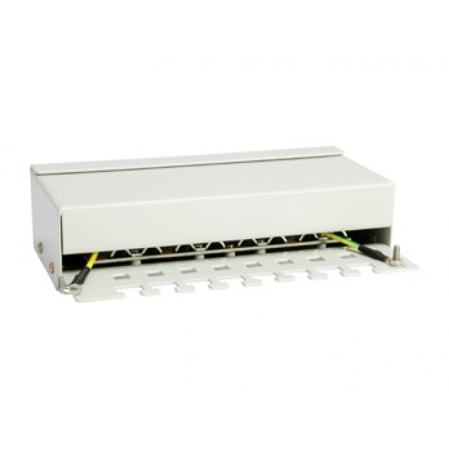 Equip 8 Ports Cat.6 Desktop Patch Panel, Light Grey
