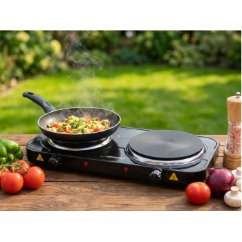 Esperanza EKH014K Electric Stove 2 zone (s), Black