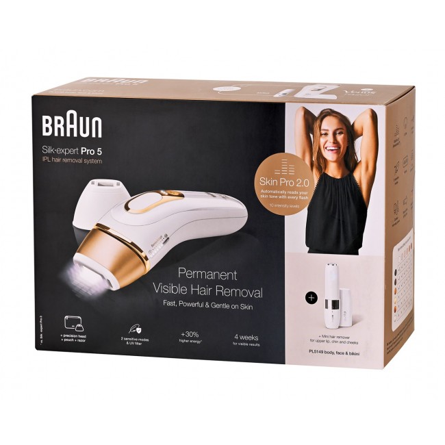 Braun IPL Silk-expert Pro 5 PL5149 Golden, White Epilator