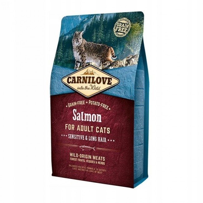 CARNILOVE Cat Sensitive & Long Hair Salmon - dry cat food - 2 kg CARNILOVE Cat Sensitive & Long Hair Salmon - dry cat food - 2 kg