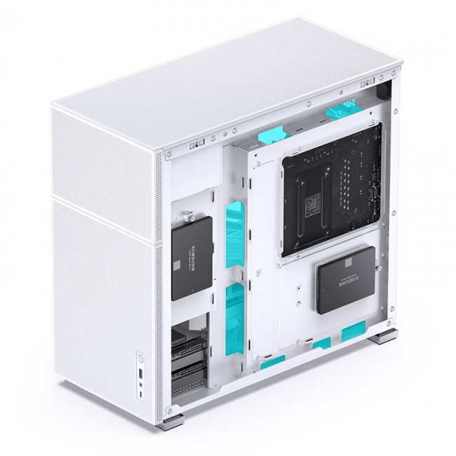 Jonsbo D41 MESH ATX Case, Tempered Glass - white