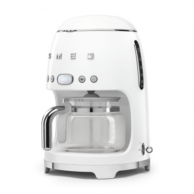 Smeg 50's Style Drip Filter Coffee Machine DCF02WHEU White