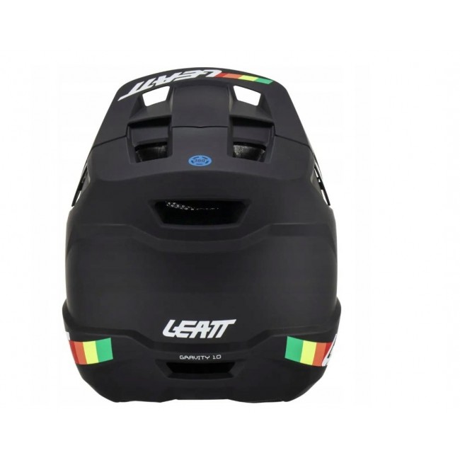 LEATT MTB Gravity 1.0 V23 Full-Face Cycling Helmet, Size L (59 60 cm), Black
