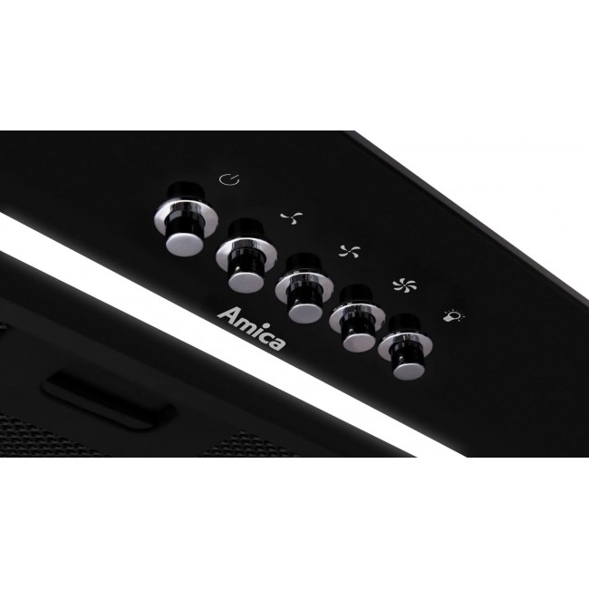 Amica OMP6255BG Built-in cooker hood black 389 m /h