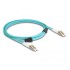 DeLOCK Fiber Optical Cable with metal armouring LC Duplex to LC Duplex Multi-mode OM3 3 m