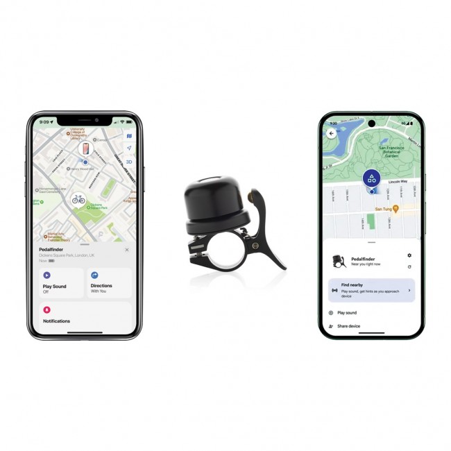 XD Connects Bike Finder Dual Bike Bell with Tracker Apple & Android Find (IPX6) P301.1401