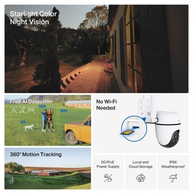 TP-Link Outdoor Pan/Tilt 4G LTE Camera