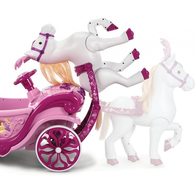 Huffy Electric Disney Princess carriage with horse 6 V pink
