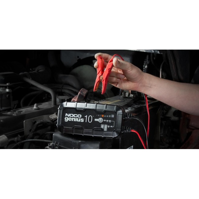 NOCO GENIUS10 EU 10A Battery charger for 6V/12V batteries with maintenance and desulphurisation function NOCO GENIUS10 EU 10A Battery charger for 6V/12V batteries with maintenance and desulphurisation function
